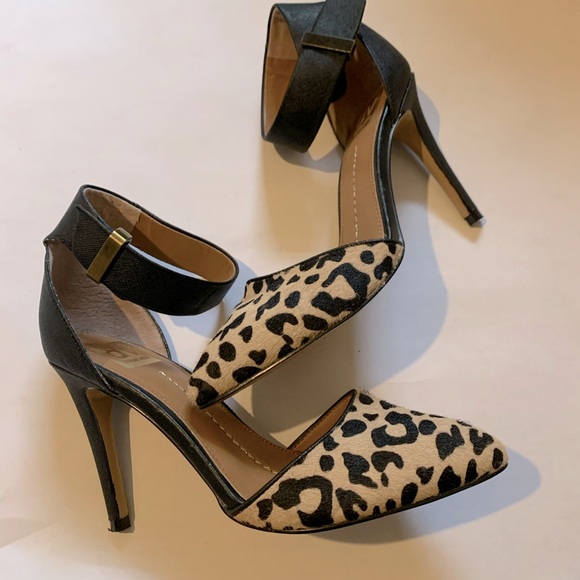 Dolce Vita Shoes - Dolce Vita Calf Hair Leopard Point Toe Heels 7.5